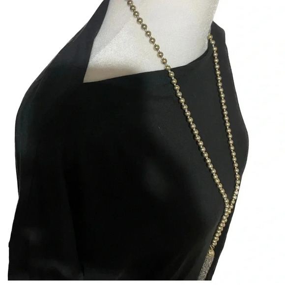 Paper Label black long sleeve oversized top size small - Picture 3 of 8